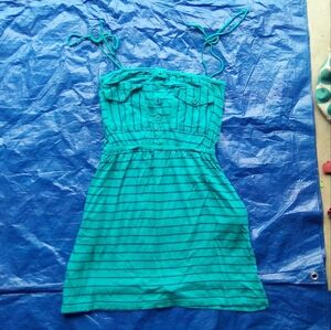 Billabong Teal Striped Sundress